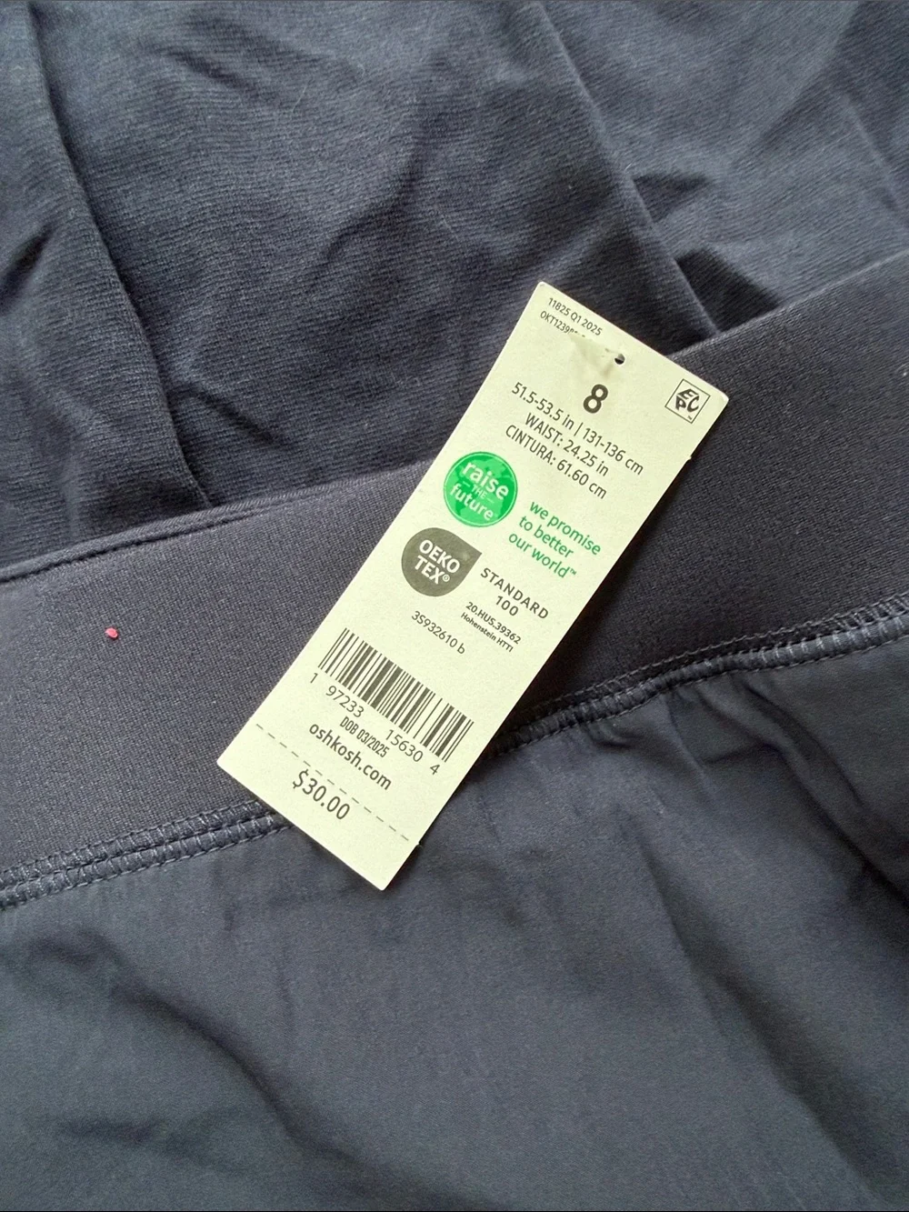 2 - NWT OshKosh B'gosh Navy Circle Skorts with Built-In Shorts size 8